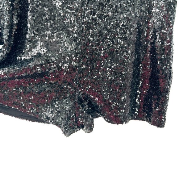 NEW Express extreme HIGH rise waist short shorts sequins black NYE party fun 12 - Picture 3 of 11